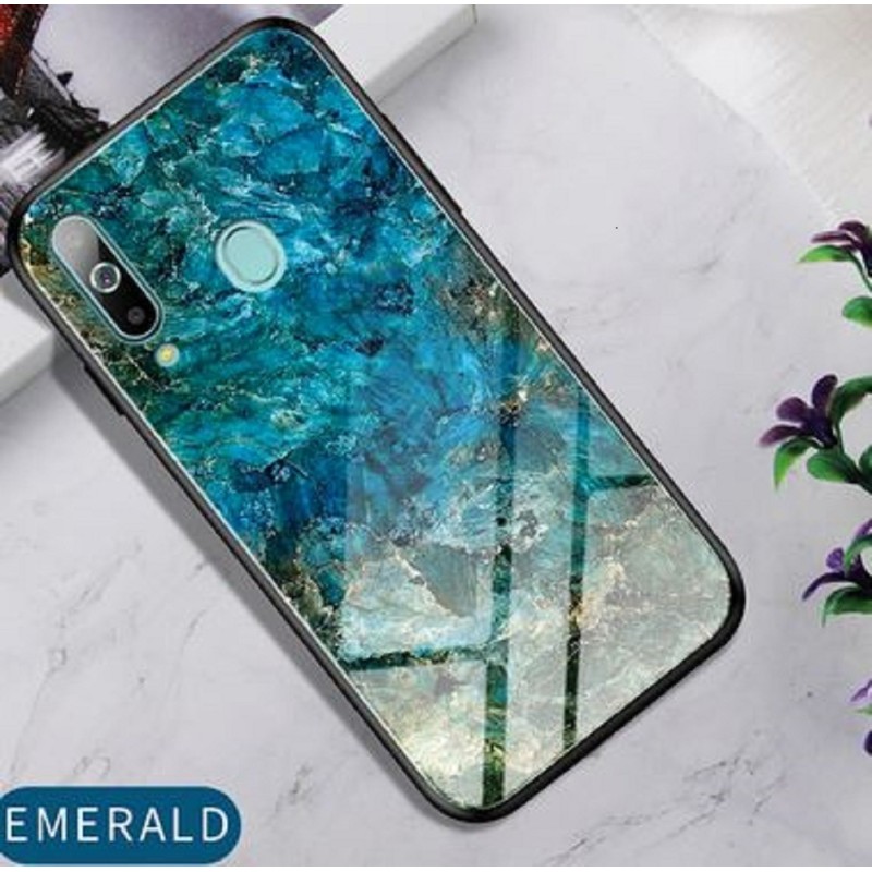 Coque marbre en verre trempé