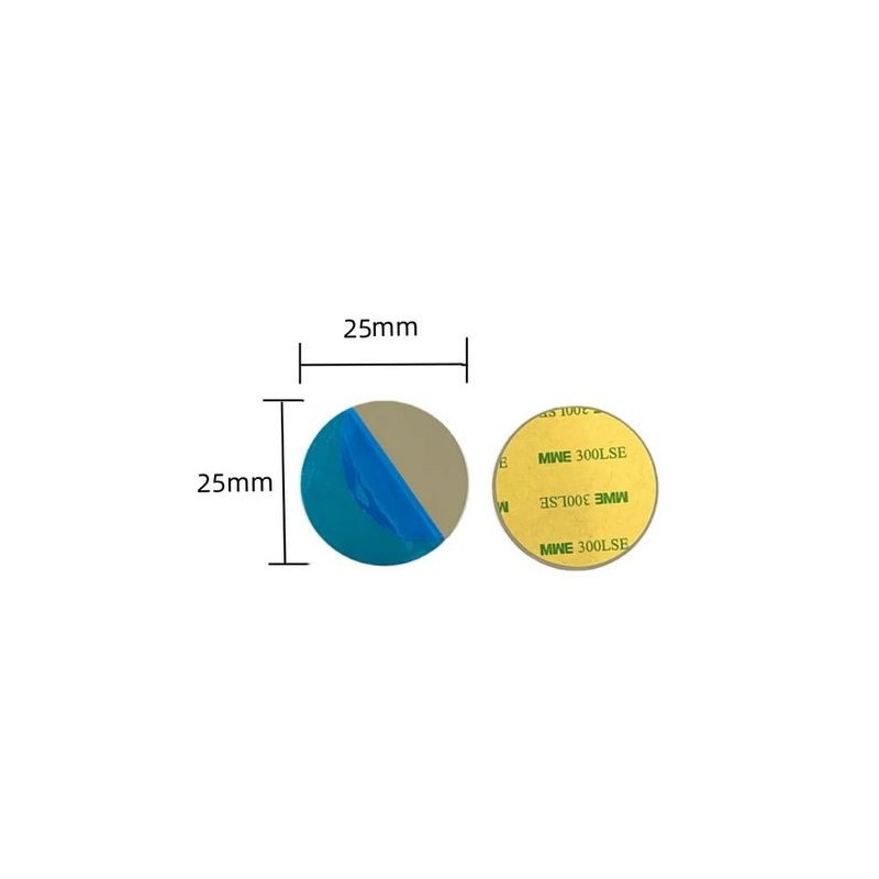 lot de 3 plaques métals aimentées 3M pour support voiture