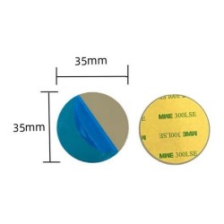 lot de 3 plaques métals aimentées 3M pour support voiture