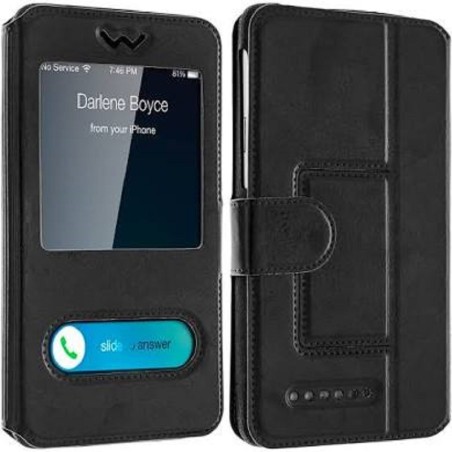 IPHONE- Etui double fenêtres