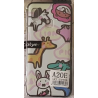 LOT DE 5 COQUES DESSIN (MOTIF ALEATOIRE)